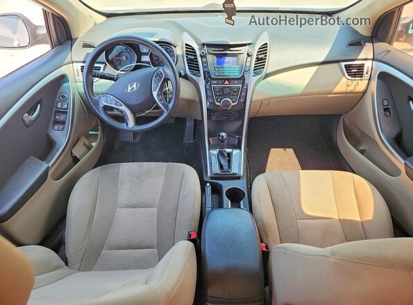 KMHD35LH0GU267175 2016 HYUNDAI ELANTRA Белый Вид панели приборов
