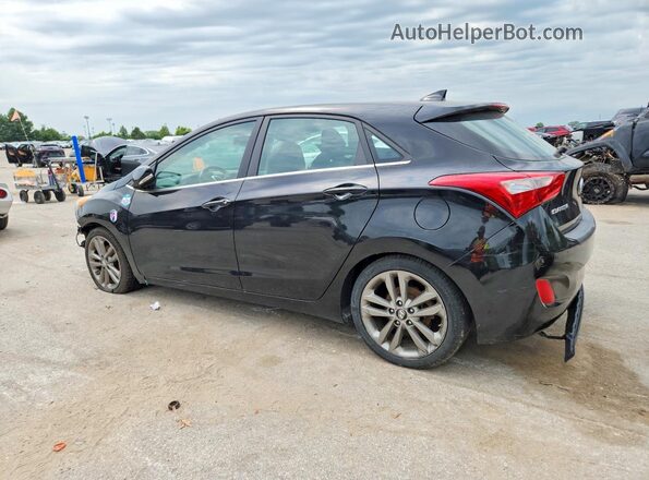 KMHD35LH0GU300577 2016 HYUNDAI ELANTRA Черный Задняя левая четверть
