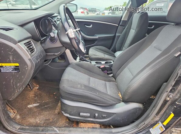 KMHD35LH0GU300577 2016 HYUNDAI ELANTRA Черный Вид салона спереди