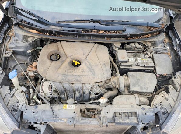 KMHD35LH0GU300577 2016 HYUNDAI ELANTRA Черный Вид задней части салона