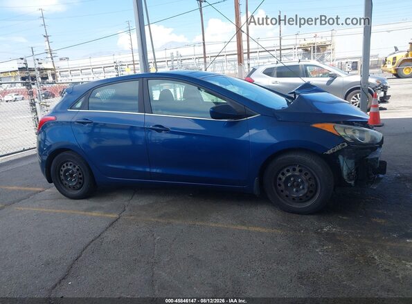 KMHD35LH0GU303446 2016 HYUNDAI ELANTRA GT Blue Widok wnętrza z tyłu