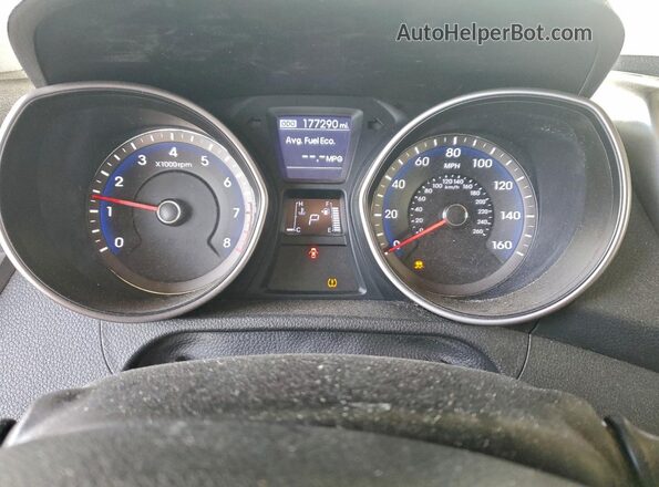 KMHD35LH0GU305455 2016 HYUNDAI ELANTRA Silver Widok zestawu wskaźników