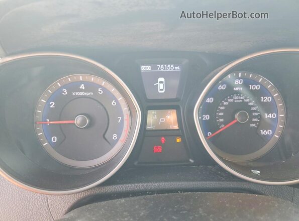 KMHD35LH0GU340688 2016 HYUNDAI ELANTRA Silver Вид щитка приладів