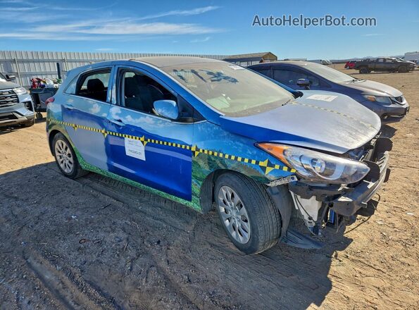 KMHD35LH0HU381436 2017 HYUNDAI ELANTRA Blue Передня права чверть