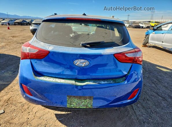 KMHD35LH0HU381436 2017 HYUNDAI ELANTRA Blue Вид ззаду