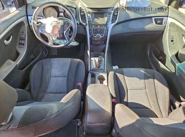 KMHD35LH0HU381436 2017 HYUNDAI ELANTRA Blue Вид панелі приладів