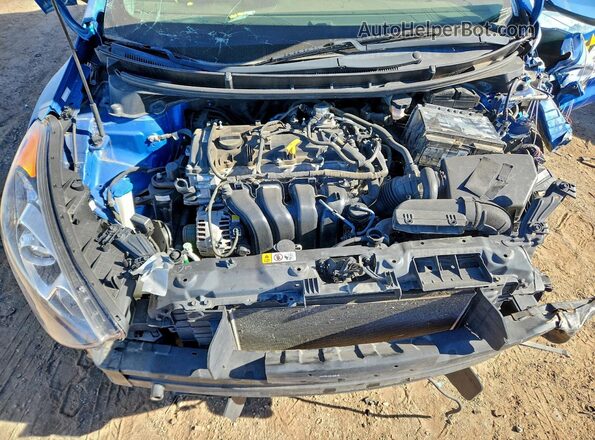 KMHD35LH0HU381436 2017 HYUNDAI ELANTRA Blue Вид задньої частини салону