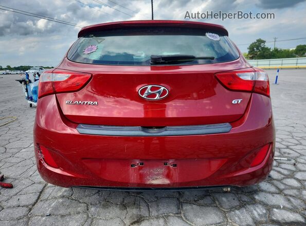 KMHD35LH1GU337864 2016 HYUNDAI ELANTRA Red Vista trasera
