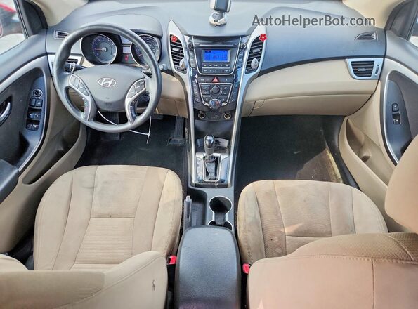 KMHD35LH1GU337864 2016 HYUNDAI ELANTRA Red Vista del salpicadero