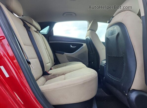 KMHD35LH1GU337864 2016 HYUNDAI ELANTRA Red Vista de los asientos traseros