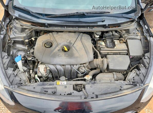 KMHD35LH1HU354617 2017 HYUNDAI ELANTRA Black Widok komory silnika