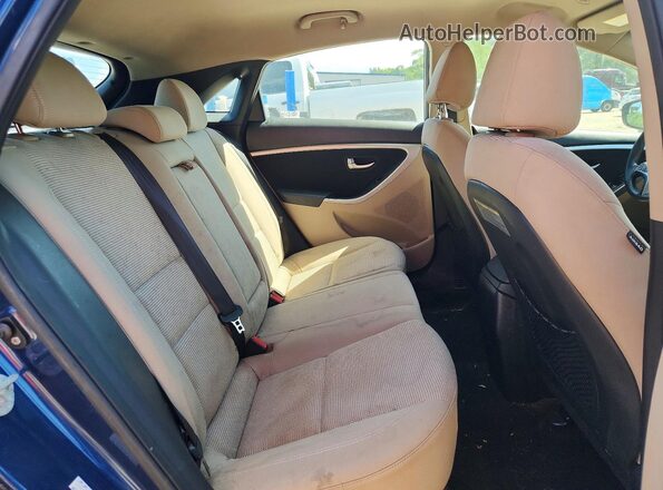 KMHD35LH2GU259613 2016 HYUNDAI ELANTRA Blue Вид задніх сидінь