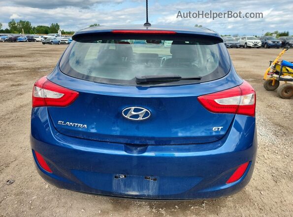 KMHD35LH2GU307238 2016 HYUNDAI ELANTRA Blue Widok z tyłu