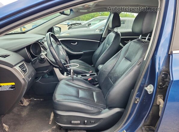 KMHD35LH2GU307238 2016 HYUNDAI ELANTRA Blue Widok wnętrza z przodu