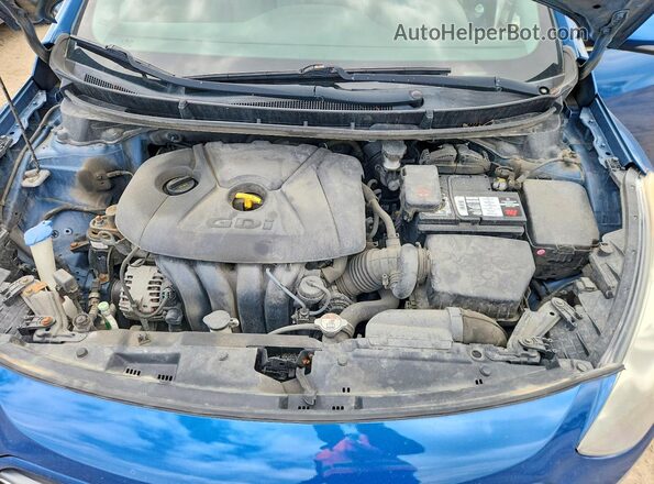 KMHD35LH2GU307238 2016 HYUNDAI ELANTRA Blue Widok wnętrza z tyłu