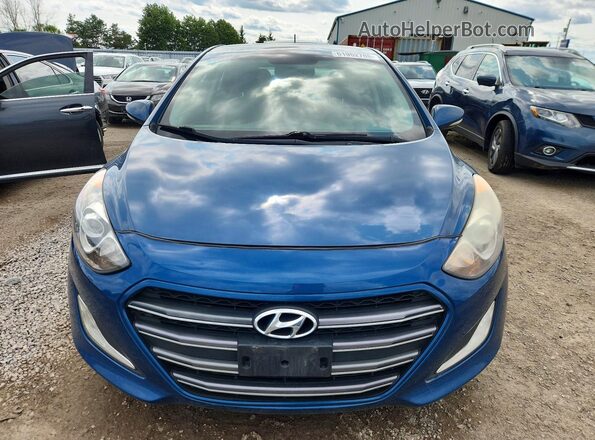 KMHD35LH2GU307238 2016 HYUNDAI ELANTRA Blue Widok z przodu