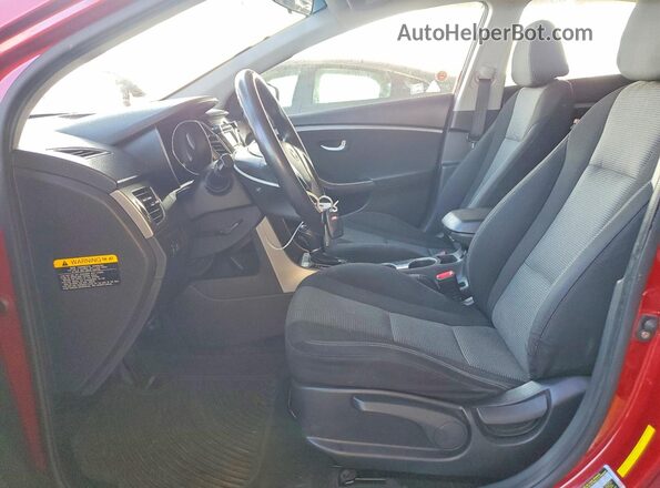 KMHD35LH2GU319213 2016 HYUNDAI ELANTRA Красный Вид салона спереди
