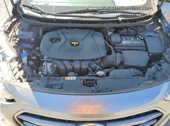 KMHD35LH2GU319504 2016 HYUNDAI ELANTRA Gray Widok komory silnika