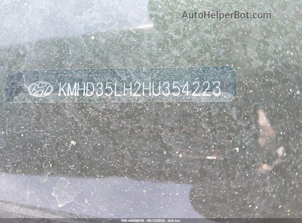 KMHD35LH2HU354223 2017 HYUNDAI ELANTRA GT Gray ძრავის განყოფილების ხედი