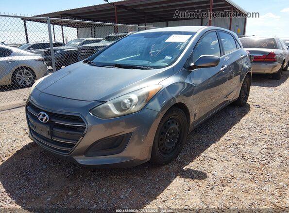 KMHD35LH2HU354223 2017 HYUNDAI ELANTRA GT Gray წინა მარცხენა ხედი სამი მეოთხედიდან