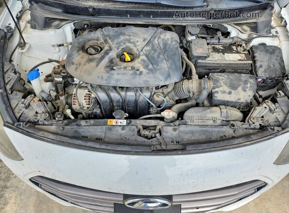 KMHD35LH3GU334609 2016 HYUNDAI ELANTRA White უკანა სალონის ხედი