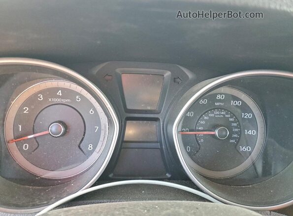 KMHD35LH4GU305152 2016 HYUNDAI ELANTRA Blue Vista del cuadro de instrumentos