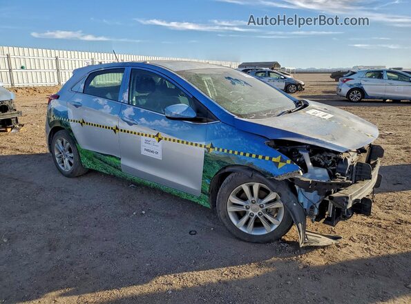 KMHD35LH4GU305152 2016 HYUNDAI ELANTRA Blue Delantero derecho