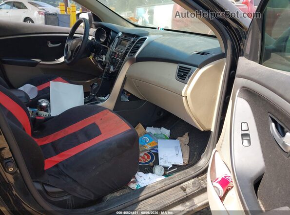 KMHD35LH4GU337891 2016 HYUNDAI ELANTRA GT Black Widok wnętrza z przodu