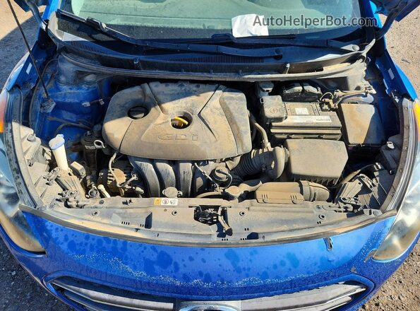KMHD35LH4HU350013 2017 HYUNDAI ELANTRA Синий Вид задней части салона