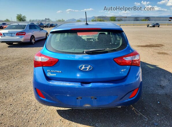 KMHD35LH4HU350013 2017 HYUNDAI ELANTRA Синий Вид сзади