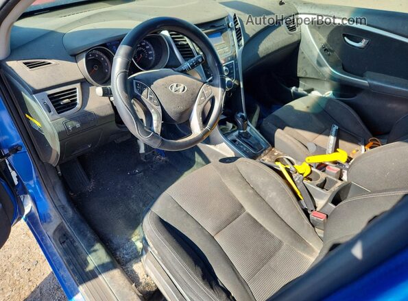 KMHD35LH4HU350013 2017 HYUNDAI ELANTRA Синий Вид панели приборов