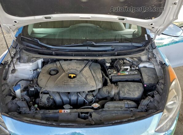 KMHD35LH4HU383190 2017 HYUNDAI ELANTRA Blue Rear interior view