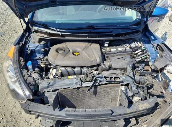 KMHD35LH5GU285879 2016 HYUNDAI ELANTRA Blue Widok wnętrza z tyłu