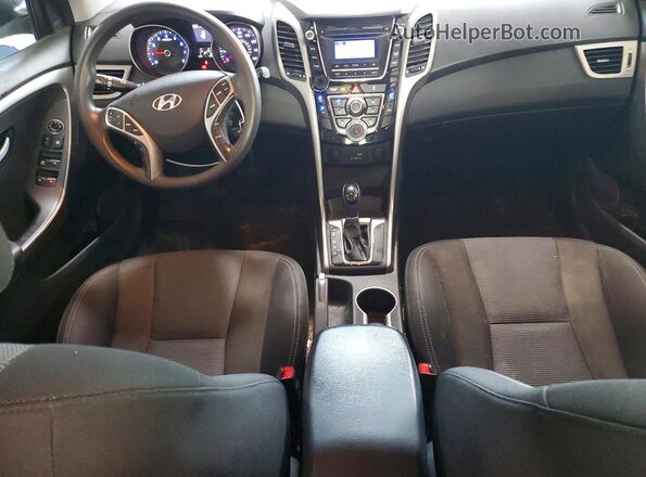 KMHD35LH5HU384106 2017 HYUNDAI ELANTRA Blue Вид панелі приладів