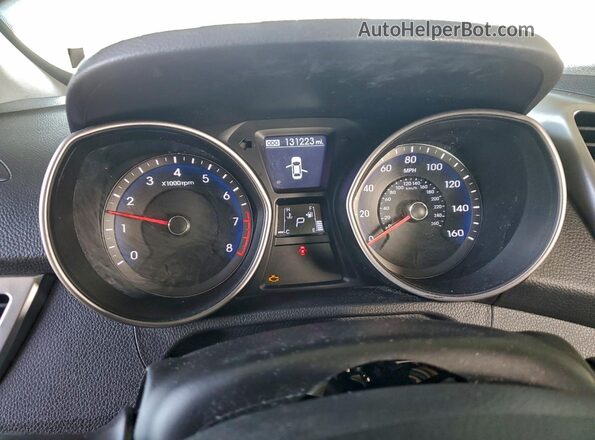 KMHD35LH6GU305265 2016 HYUNDAI ELANTRA Blue Widok zestawu wskaźników
