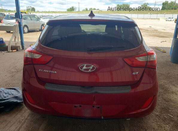 KMHD35LH6GU337116 2016 HYUNDAI ELANTRA Красный Вид сзади