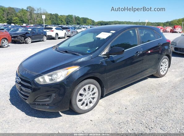 KMHD35LH7HU359224 2017 HYUNDAI ELANTRA GT Black წინა მარცხენა ხედი სამი მეოთხედიდან
