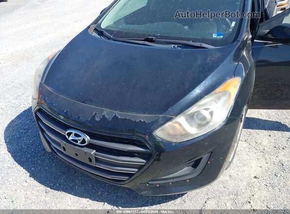 KMHD35LH7HU359224 2017 HYUNDAI ELANTRA GT Black წინა ხედი