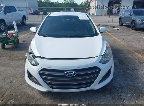 KMHD35LH7HU366920 2017 HYUNDAI ELANTRA GT White Vista del cuadro de instrumentos