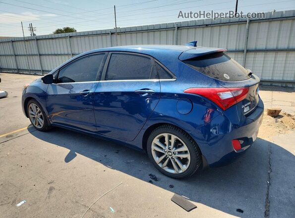 KMHD35LH8GU299663 2016 HYUNDAI ELANTRA Blue Rear left
