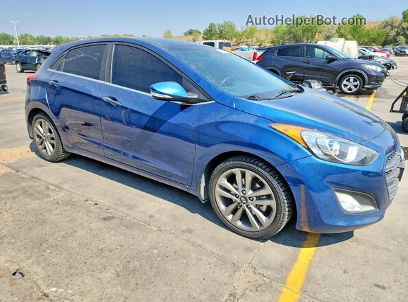 KMHD35LH8GU299663 2016 HYUNDAI ELANTRA Blue Front right