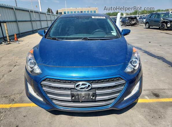 KMHD35LH8GU299663 2016 HYUNDAI ELANTRA Blue Front view