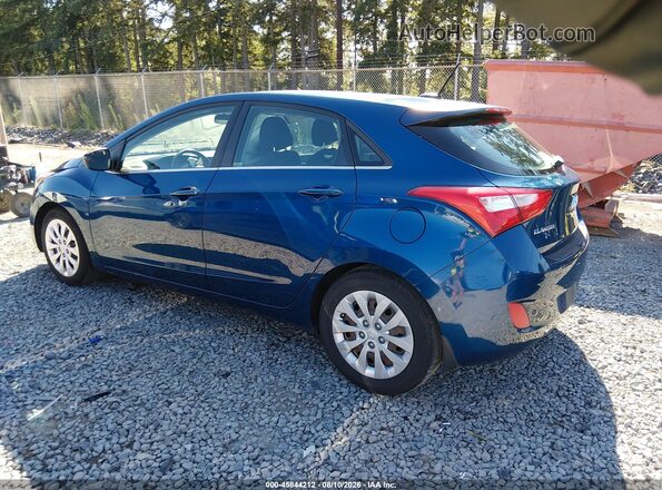 KMHD35LH8GU316543 2016 HYUNDAI ELANTRA GT Синий Задняя левая четверть