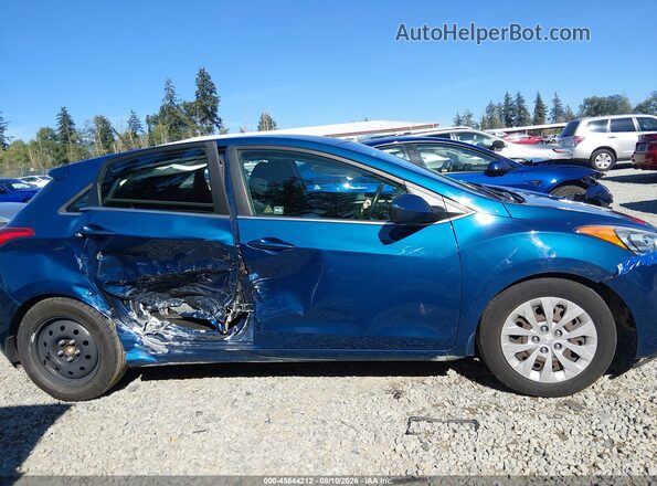 KMHD35LH8GU316543 2016 HYUNDAI ELANTRA GT Синий Вид задней части салона
