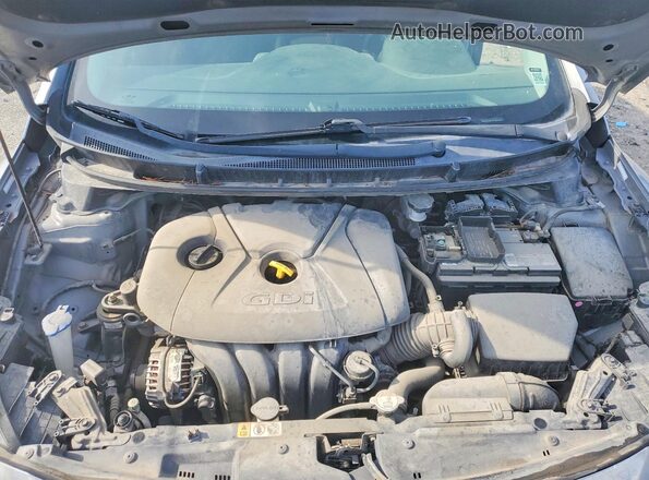 KMHD35LH9GU256496 2016 HYUNDAI ELANTRA Gray Սալոնի հետևի տեսք