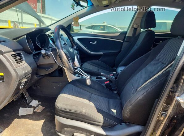 KMHD35LH9GU299459 2016 HYUNDAI ELANTRA Black Widok wnętrza z przodu