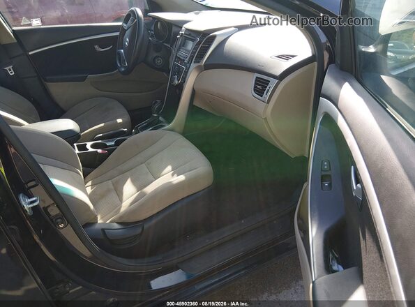 KMHD35LHXGU253106 2016 HYUNDAI ELANTRA GT Черный Вид салона спереди