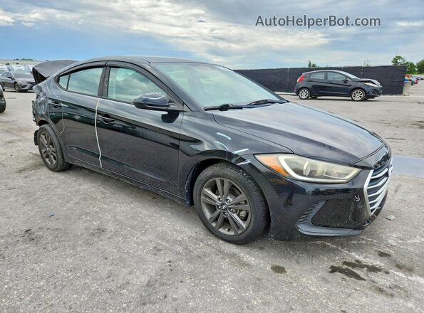 KMHD74LF0HU079528 2017 HYUNDAI ELANTRA Black წინა მარჯვენა