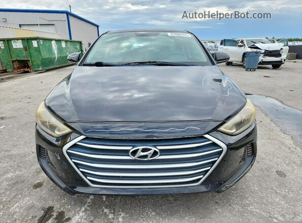 KMHD74LF0HU079528 2017 HYUNDAI ELANTRA Black წინა ხედი