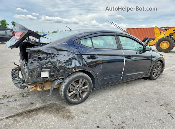 KMHD74LF0HU079528 2017 HYUNDAI ELANTRA Black უკანა მარჯვენა
